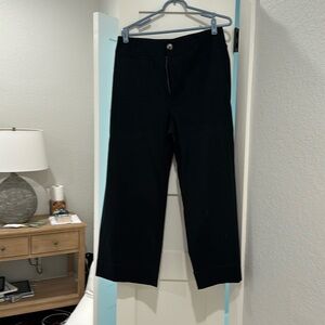 Maeve Colette black cropped wide leg pants, size 31